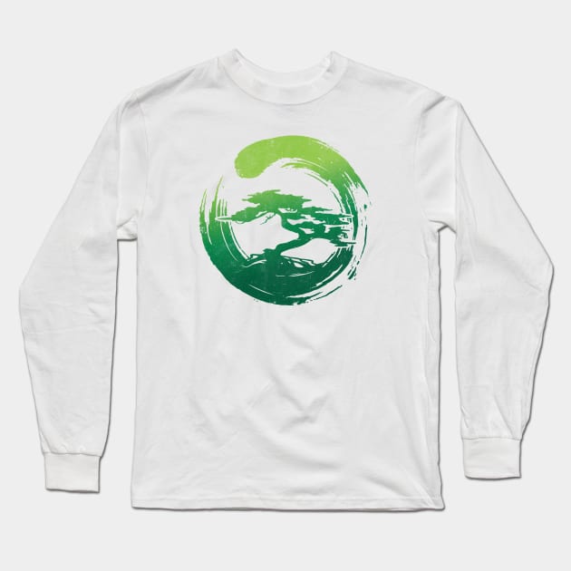 Bonsai in enso Long Sleeve T-Shirt by diardo